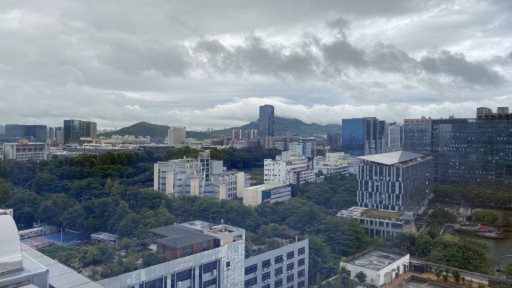 远眺塘朗山